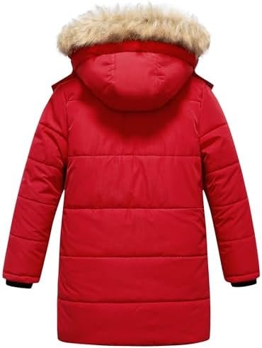 CREATMO US Girl's Winter Fleece Lined Long Parka Puffer Coat...