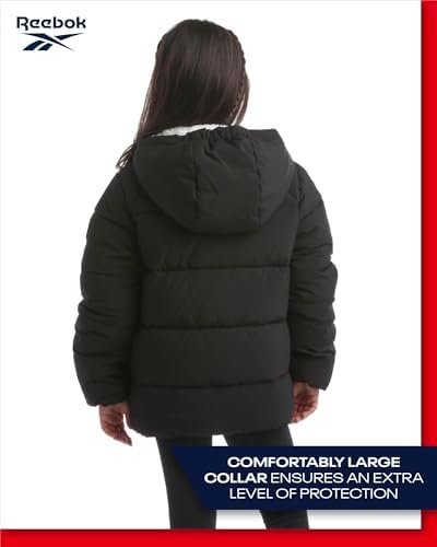 Reebok Girls' Winter Jacket – Heavyweight Quilted Puffer Par...