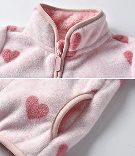 Toddler Fleece Jacket Lightweight Hooded Warm Winter Coats f...
