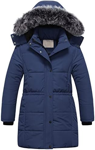 Chrisuno Girl's Long Parka Warm Winter Coat Water Resistant ...