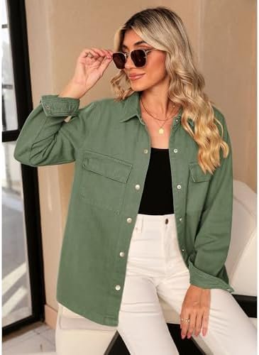 luvamia 2025 Spring Jean Jackets for Women Fashion Oversized...