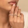 TOBENY Stackable Gold Rings for Women Non Tarnish Dainty 14K...