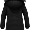 ZSHOW Girls' Winter Coat Insulated Long Parka Warm Hooded Pu...