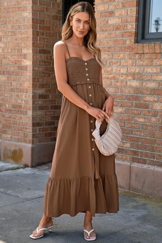 Dokotoo Womens Summer Dresses 2025 Sleeveless Spaghetti Stra...