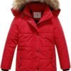 CREATMO US Girl's Winter Fleece Lined Long Parka Puffer Coat...