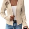 2025 Women's Spring Tweed Blazer Fully-Lined Collarless Open...