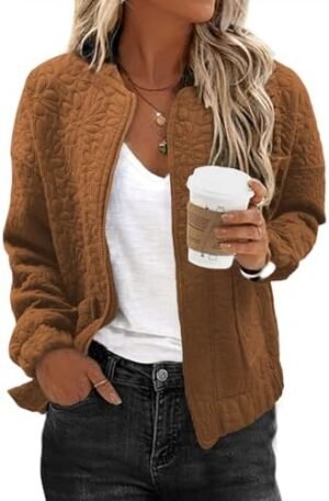 EVALESS Bomber Jackets for Women Spring Fashion 2025 Cute Ja... EVALESS Bomber Jackets for Women Spring Fashion 2025 Cute Ja...