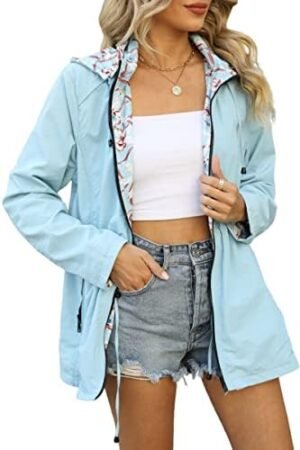 Bellivera Women Reversible Lightweight Jacket Casual Windbre... Bellivera Women Reversible Lightweight Jacket Casual Windbre...