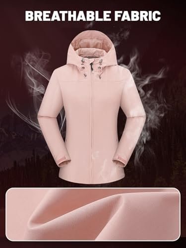 Womens Rain Jacket Custom with Logo Text Personalized Lightw...