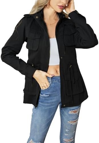 sexycherry Casual Jackets for Women Long Sleeve Lightweight ...