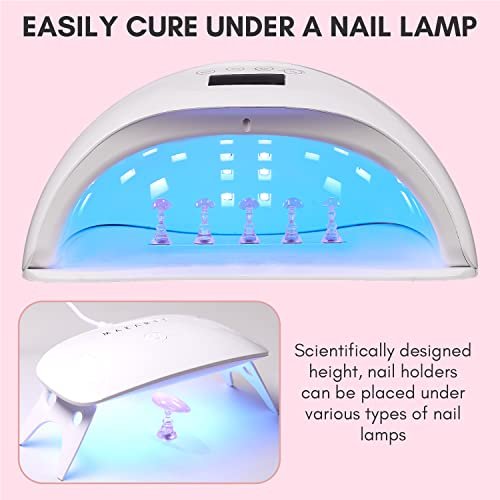 Makartt Nail Stand for Press On Nails Display Practice Art M...