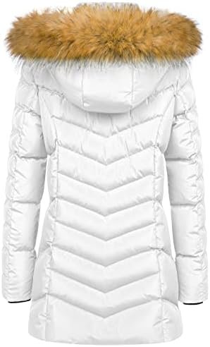 CREATMO US Women's Winter Hooded Coat Waterproof Warm Long P...