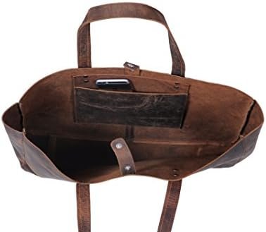 KomalC Leather Tote Bag for Women Purse Satchel Travel Bag s...