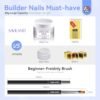 SAVILAND Builder Nail Gel Kit - 60g Clear Nail Extension Gel...