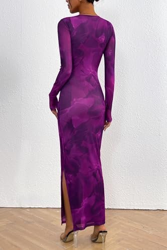 PRETTYGARDEN Women's Bodycon Maxi Dress Fall Spring Fashion ...