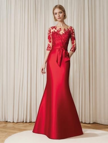 Mermaid/Trumpet Elegant Evening Dress Satin Floor Length Mot...