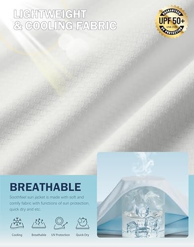 Soothfeel Women's UPF 50+ Sun Protection Hoodie Jacket Light...