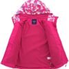 M2C Boys Girls Hooded Color Block Waterproof Fleece Lined Wi...