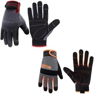 HANDLANDY Bundle - 2 Pairs Utility Mechanic Working Touch Sc... HANDLANDY Bundle - 2 Pairs Utility Mechanic Working Touch Sc...