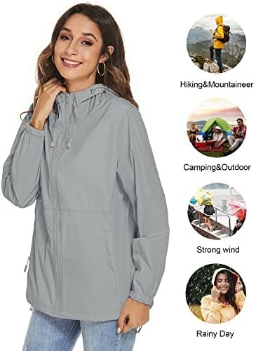 TCOT Womens Rain Jackets Waterproof Windbreaker Jackets ligh...