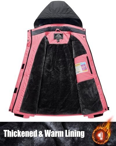 MAGCOMSEN Women's Ski Jacket Waterproof Insulated Snow Jacke...