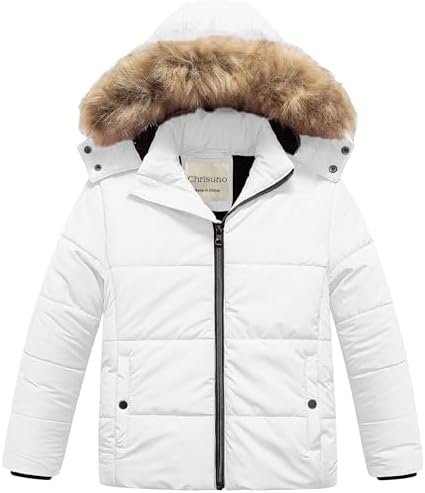 Chrisuno Girl's Water Resistant Winter Coats Warm Fleece Lin...