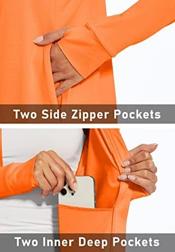 MAGCOMSEN Women's UPF 50+ Lightweight Athletic Jacket Sun Pr...