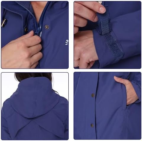 Women's Canyon Waterproof Jacket - Zippered Pockets & Adjust...