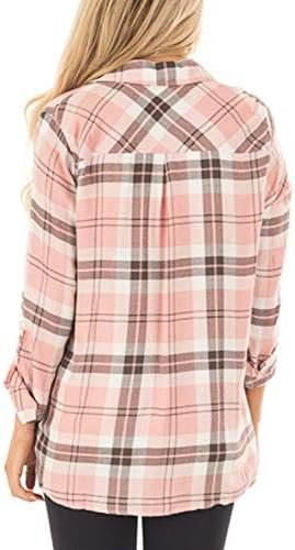 NUOREEL Women Corduroy Shirts Casual Long Sleeve Button Down...