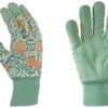DIGZ Women's Leather Palm Garden Gloves with Knit Wrist