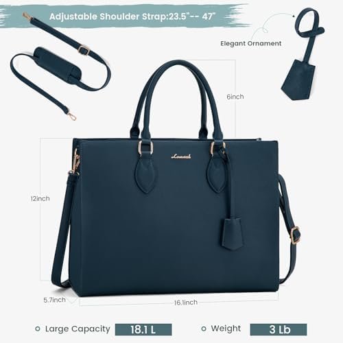 LOVEVOOK Women's 15.6 Inch Laptop Tote Briefcase Business Of...