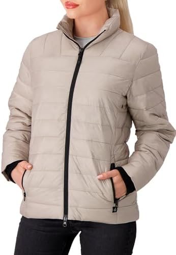 Heat Holders Women's Penelope Puffer Jacket White/Black/S
