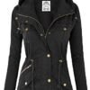 Made By Johnny Women's Casual Military Anorak Jacket Safari ...