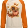 Womens Fall Funny Sweatshirt Cute Graphic Printed Autumn The...