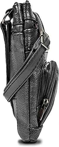 Krediz leather Crossbody Purses for Women, Multi Pocket Cros...