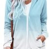 YOCUR Womens Tie Dye Crewneck Pullover Shirt Lightweight Swe...