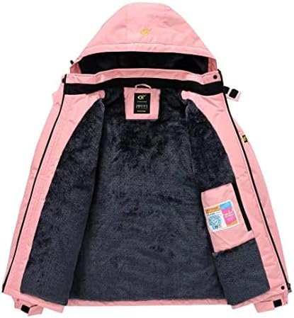 Pdbokew Women's Skiing Snowboarding Jackets Fleece Hood Moun...