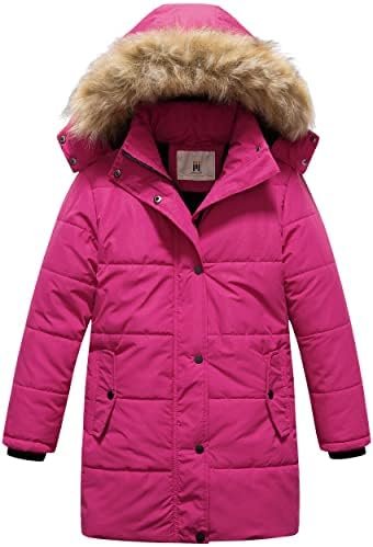 CREATMO US Girl's Winter Fleece Lined Long Parka Puffer Coat...
