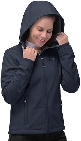 33,000ft Women's Softshell Jacket, Fleece Lined Warm Jacket ...