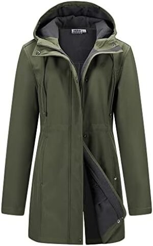 Outdoor Ventures Women's Lightweight Waterproof Fleece Lined...