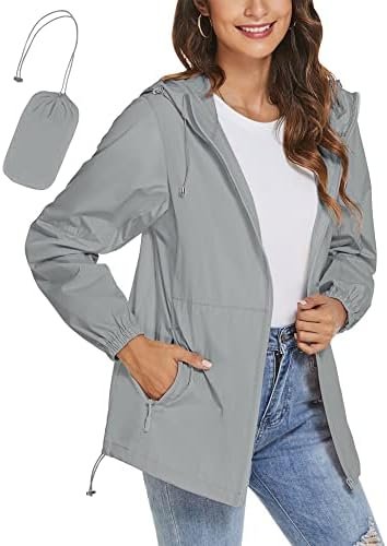 TCOT Womens Rain Jackets Waterproof Windbreaker Jackets ligh...