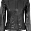 Decrum Womens Leather Jacket - Real Lambskin Fashion Leather...