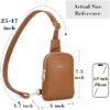 INICAT Travel Small Sling Bag Leather Crossbody Bags for Wom...
