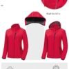 Pursky Women's Softshell Jacket Lightweight Fleece Lined Rai...