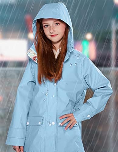 maoo garden Girls Boys Rain Jacket Lightweight Waterproof Ra...