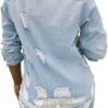 sexycherry Denim Jacket for Women Long Sleeve Classic Trucke...