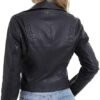 DIASHINY Faux Leather Jacket For Women Crop Short Cropped PU...