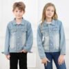 Cromoncent Classic Denim Jacket for Boys Girls