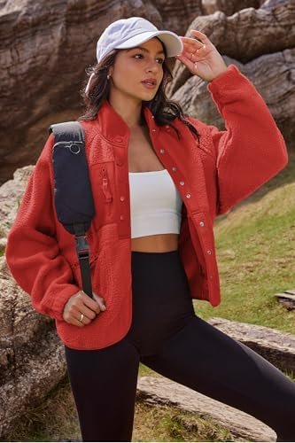 Nirovien Womens Fuzzy Fleece Jacket Button Down Sherpa Coats...