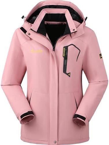 Waterproof Warm Winter Snow Coat for Women Ski Jacket for Sn...